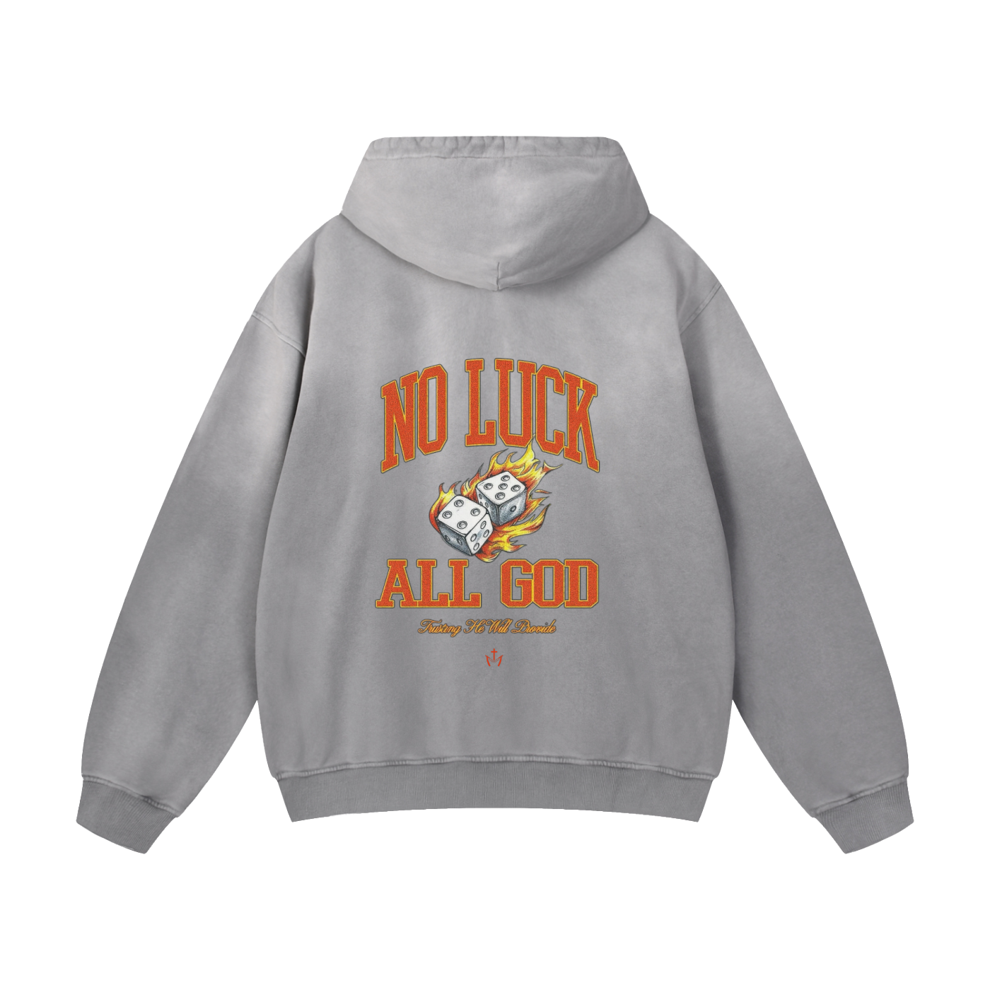 No Luck All God Sunfade Hoodie