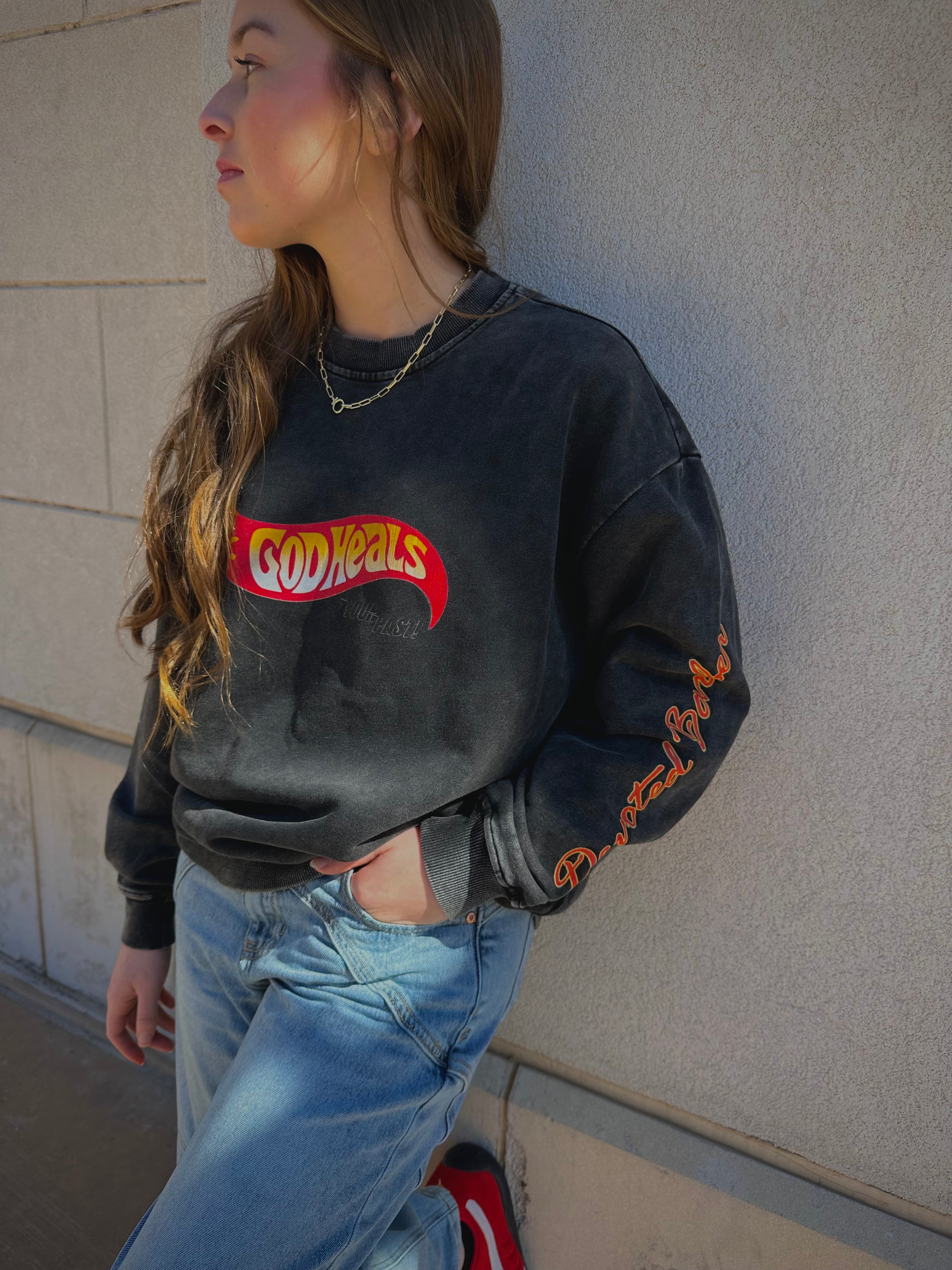 God Heals Crewneck Sweatshirt