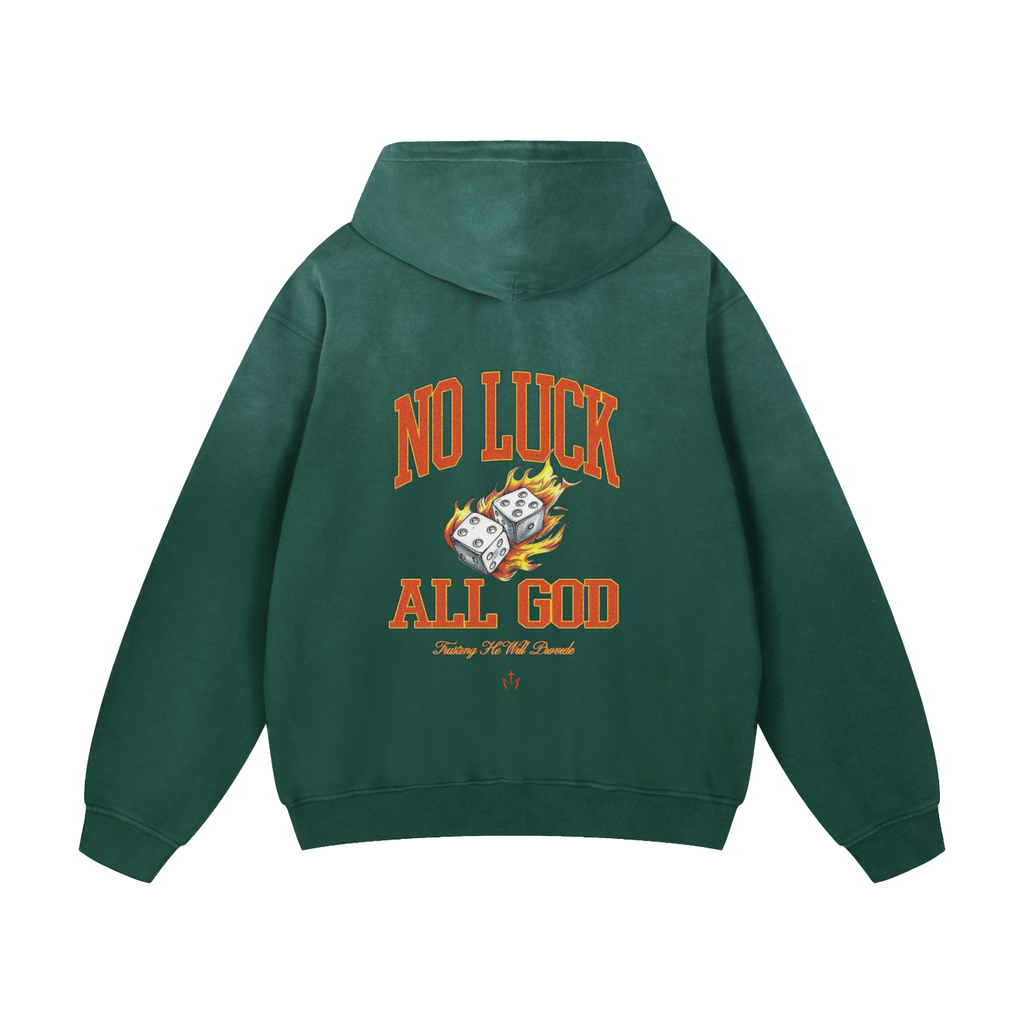No Luck All God Sunfade Hoodie