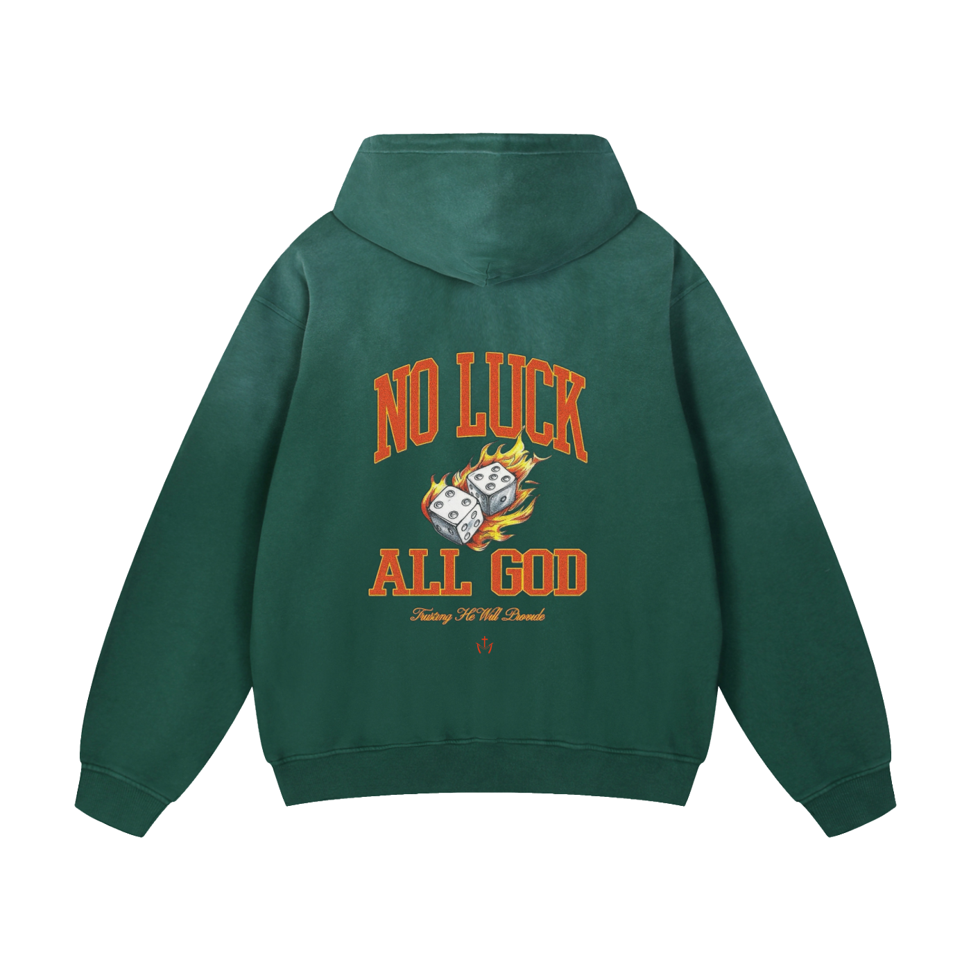 No Luck All God Sunfade Hoodie