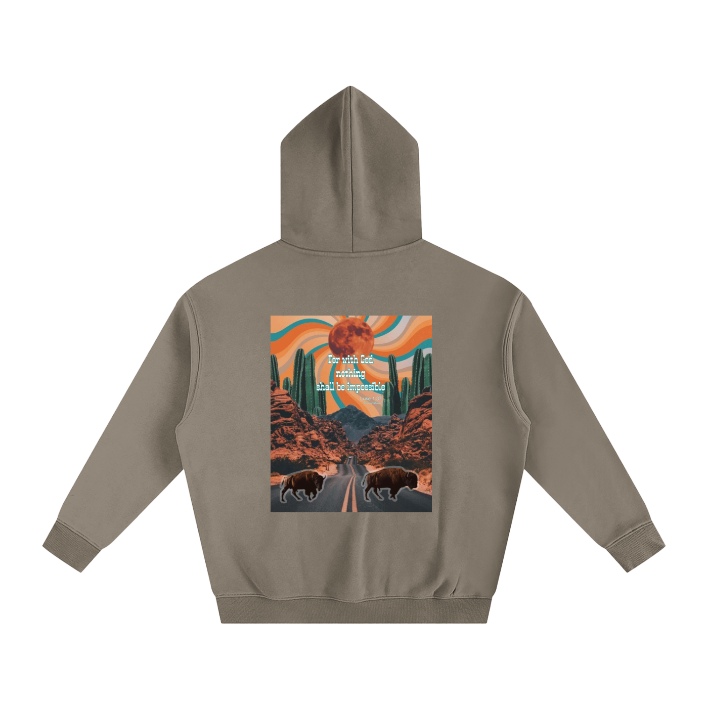 Buffalo nothing is impossible Fleeced Hoodie
